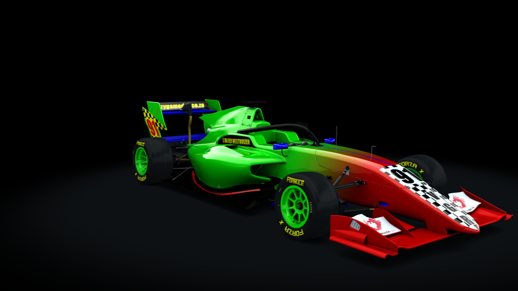 The "Jelly Baby" livery I used in the 2020.1 simGP series.